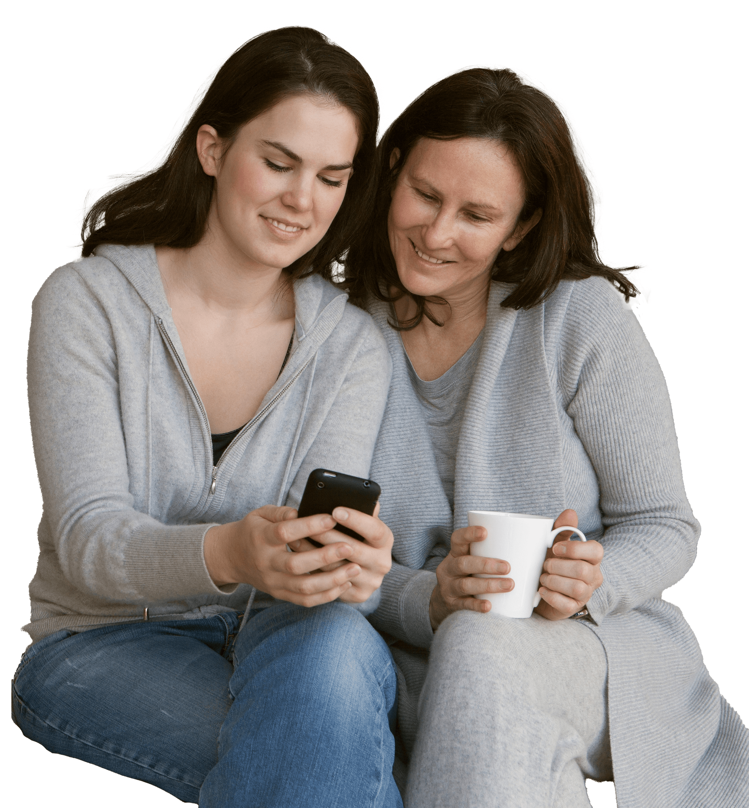 mother-and-daughter-looking-at-phone-crop-min